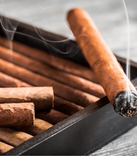 Cigar club in Moscow