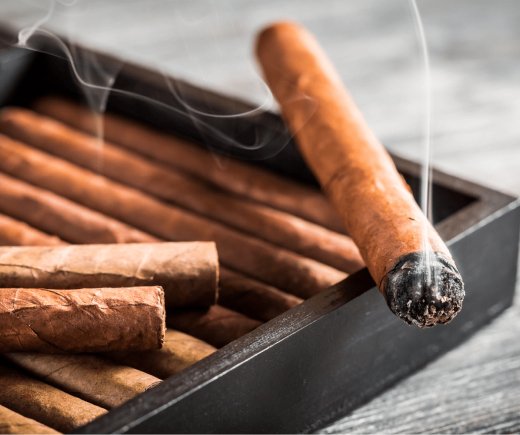 Cigar club in Moscow